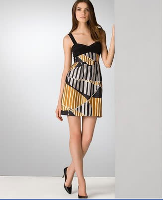 Tibi "Suez" Striped Sleeveless Dress - $245.00