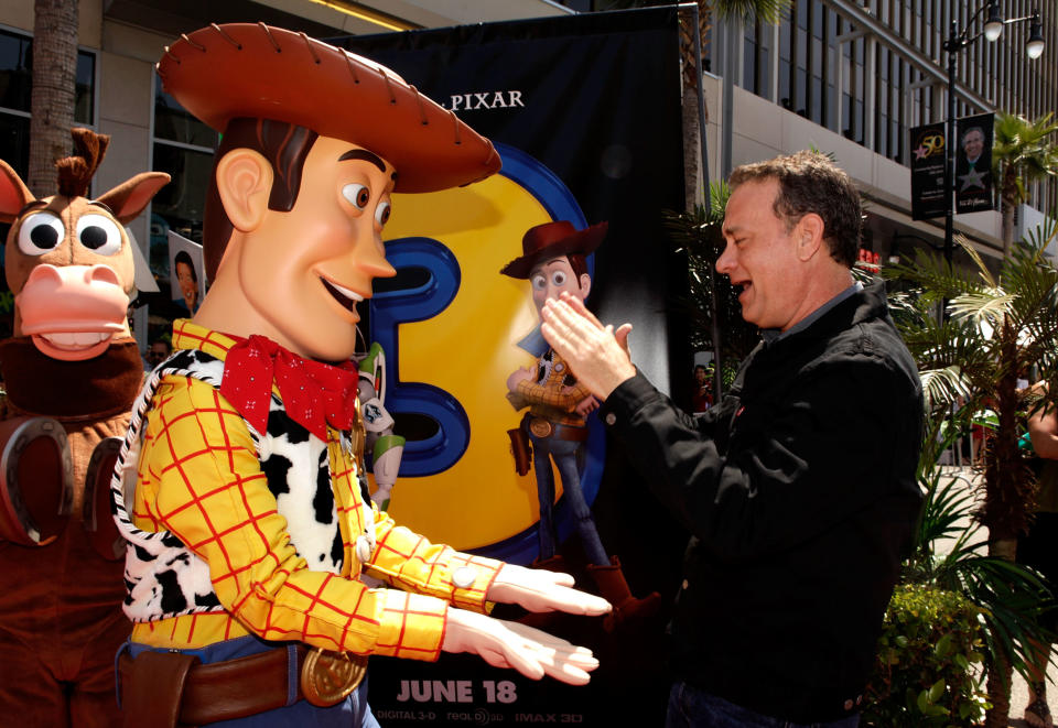 Tom Hanks at "Toy Story 3" premiere. (Photo: Todd Williamson Archive via Getty Images)