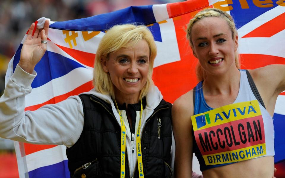 Liz McColgan-Nuttall's daughter Eilish has followed her mother’s path into long-distance running - www.alamy.com