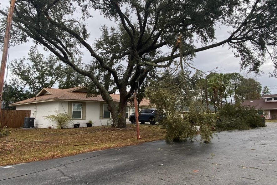 This photo was taken Jan. 9, 2024 on Scooter Drive in the North Lagoon Heights neighborhood of Panama City Beach.