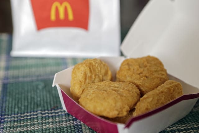 McDonalds served on westjet flights