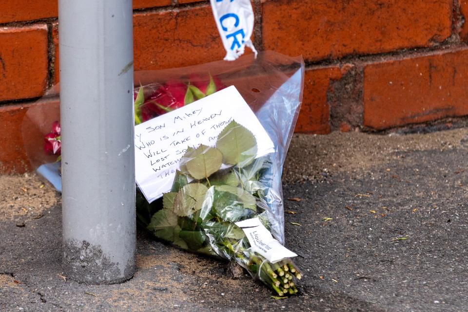 Floral tributes have begun to appear at the scene as the local community reels from the shock attacks (James Speakman/PA Wire)