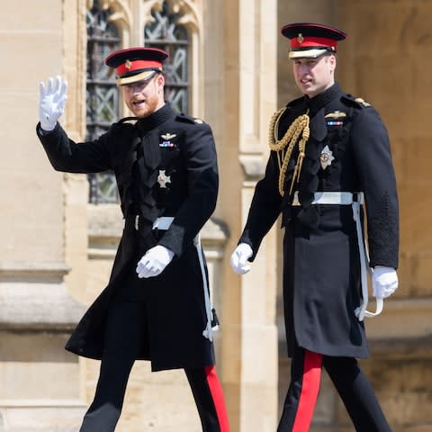 Prince William was by his brother's side during the wedding as his best man - Credit: Pool/Samir Hussein