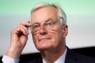 The European Union's chief Brexit negotiator Michel Barnier addresses the European Economic and Social Committee plenary session in Brussels, Belgium July 6, 2017. REUTERS/Yves Herman