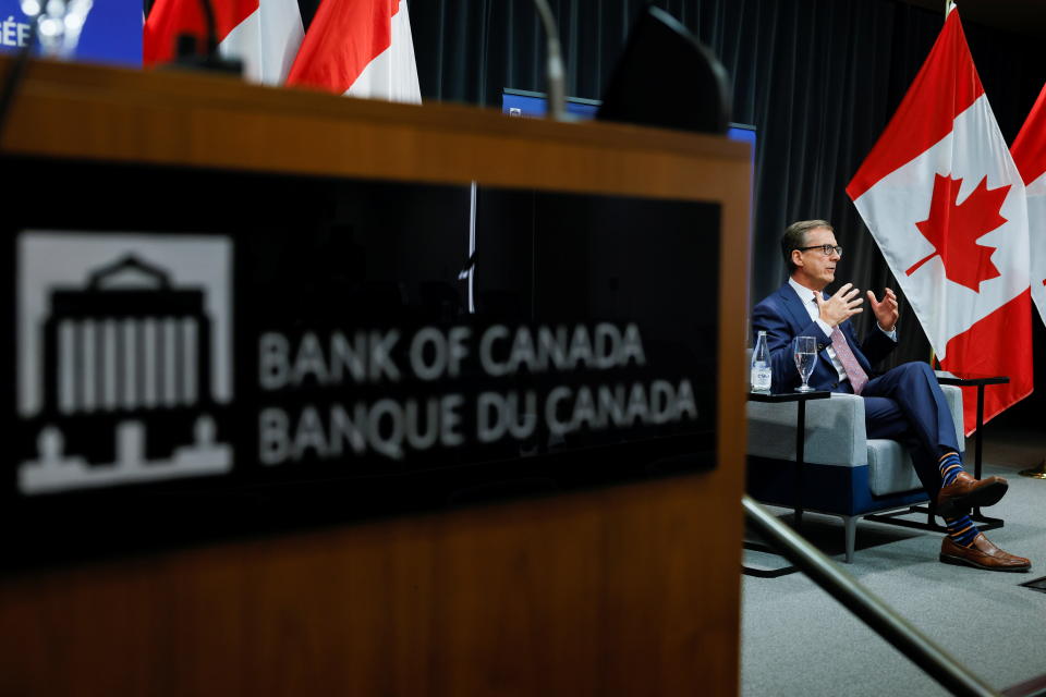 Bank of Canada Governor Tiff Macklem takes part in an event at the Bank of Canada in Ottawa, Canada, October 7, 2021. REUTERS/Blair Gable