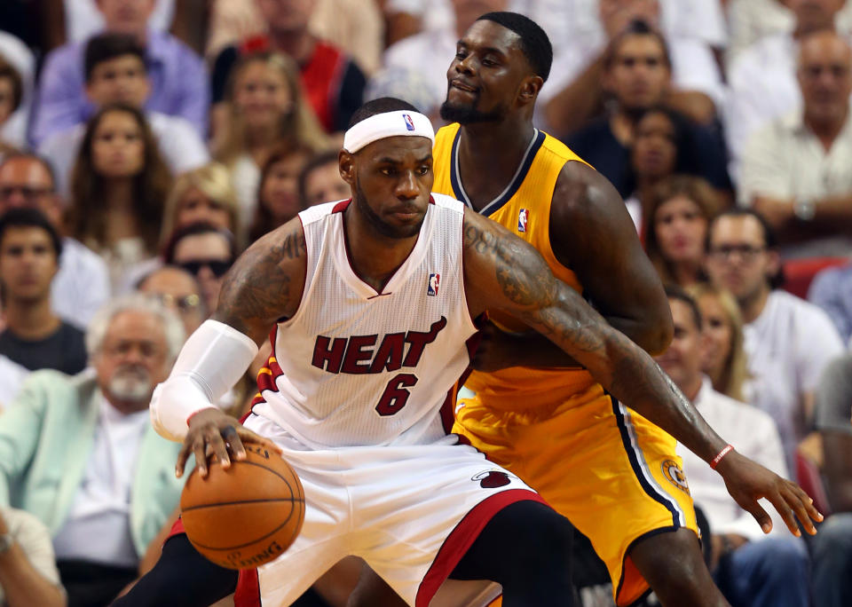 Los Angeles Lakers guard Lance Stephenson opened up on Monday about the time he famously blew into his now-teammate LeBron James’ ear in the 2014 playoffs. (Getty Images)
