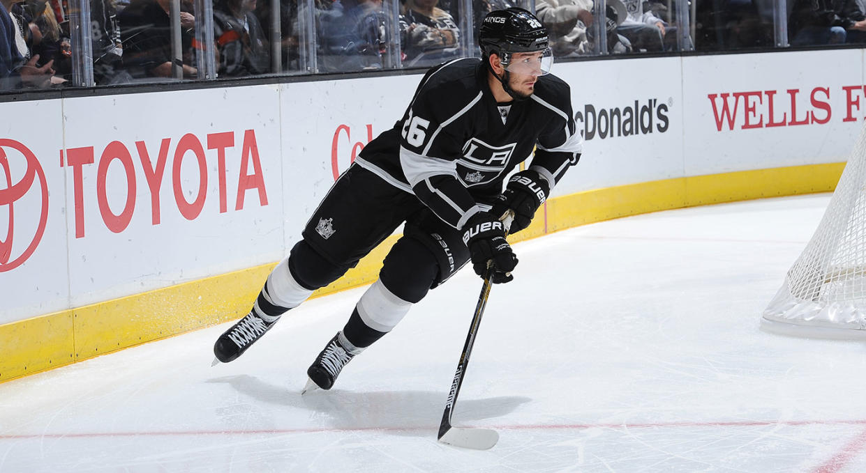 Slava Voynoy is a scumbag and shouldn’t be allowed back in the league. (Photo by Juan Ocampo/NHLI via Getty Images)