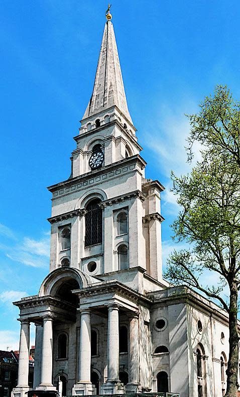 Christ Church, Spitalfields, Tower Hamlets, London, England, UK (Alamy Stock Photo)