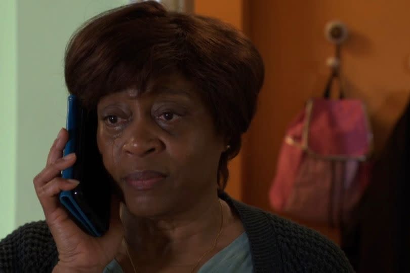 Yolande during Tuesday's episode of EastEnders