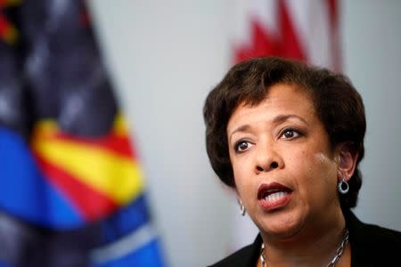 United States Attorney General Loretta Lynch speaks to Reuters in an exclusive interview in Phoenix, Arizona, U.S., June 28, 2016. REUTERS/Nancy Wiechec