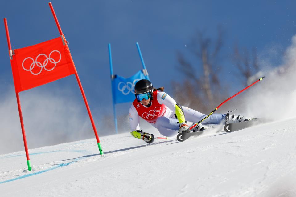 Sara Hector of Team Sweden competes during the Olympic Games 2022, Women’s Giant Slalom on 7 February 2022 in Yanqing China (Getty Images)