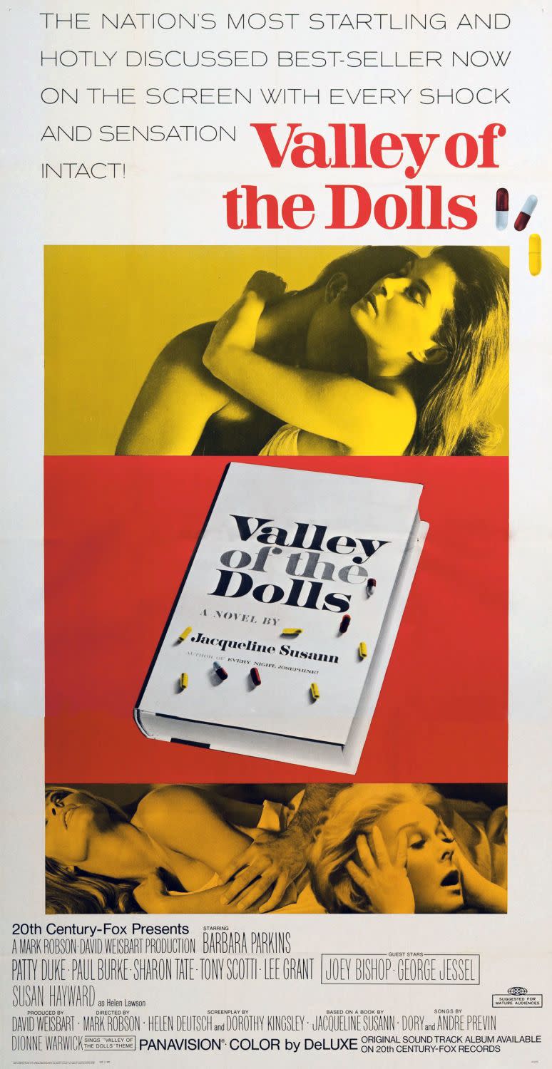 Movie poster promoting the film "Valley Of The Dolls."