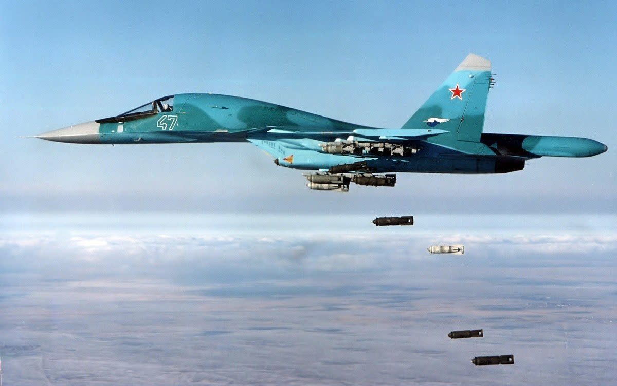 Russian's Su-34 fighter-bomber has been terrorising Kyiv’s troops with guided aerial bombs