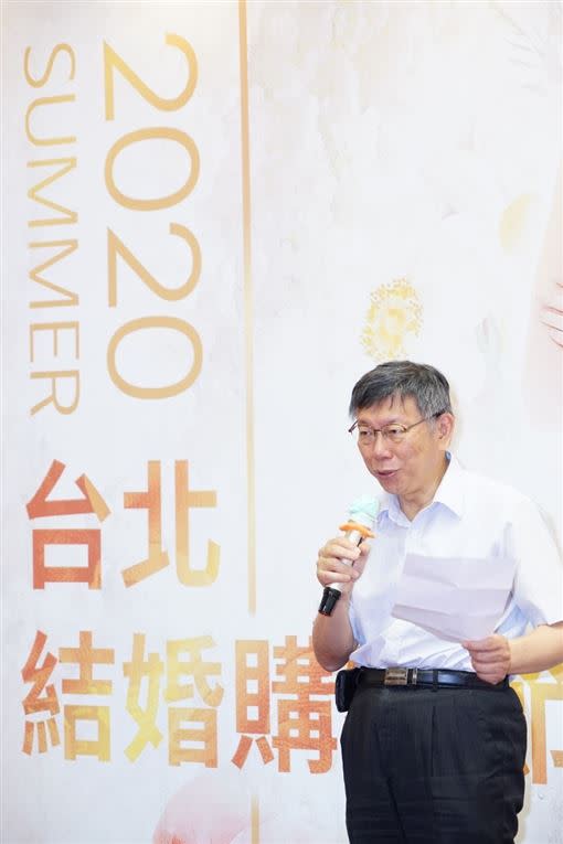 台北市長柯文哲表示「做個聰明的用路人，其實是對的啦！」。（圖／北市府提供）