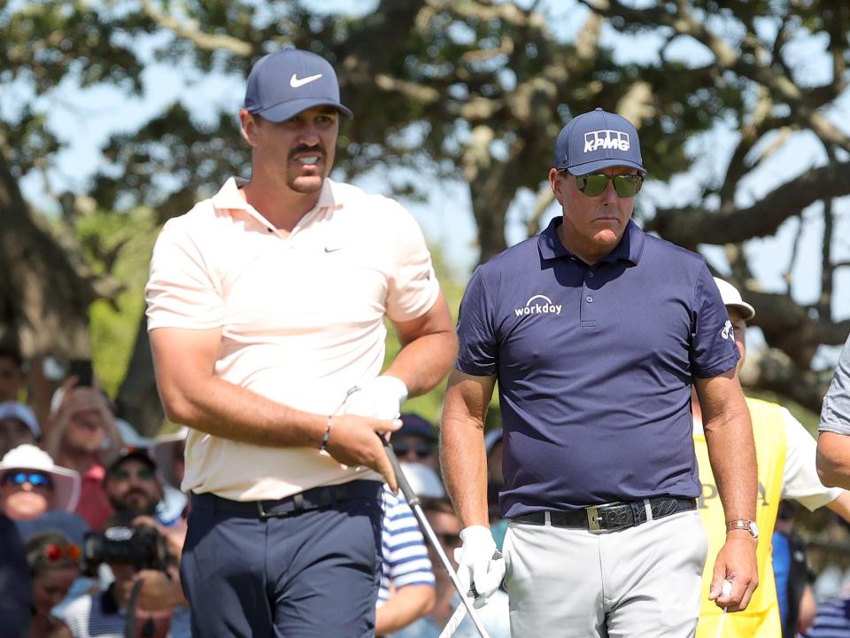 Brooks Koepka and Phil Mickelson