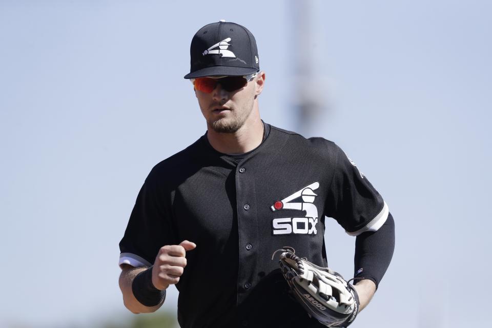 Chicago White Sox center fielder Adam Engel AP Photo/Carlos Osorio)