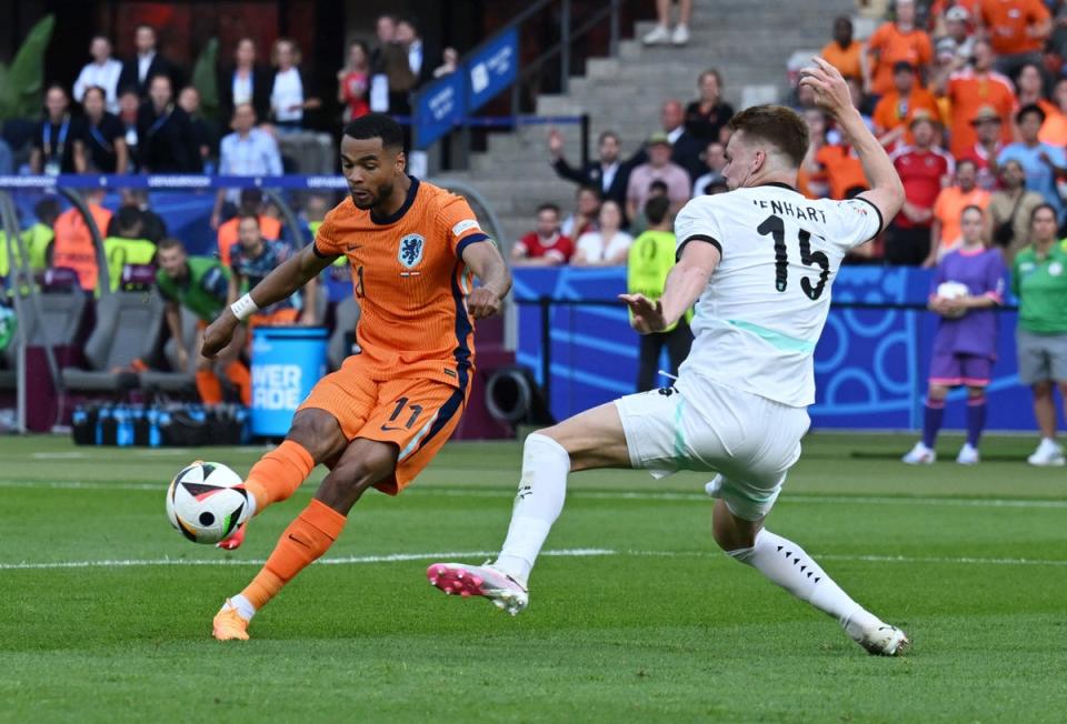 Cody Gakpo’s three goals for the Netherlands has helped them reach the Euro 2024 quarter-finals. (REUTERS)