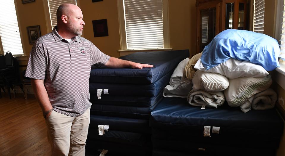 Matt Summey of Miracle Hill Ministries Spartanburg talks about how the homeless come to Miracle Hill to keep warm at night and what services his staff can provide the homeless. 