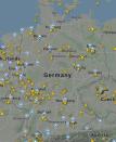 Algunos aviones más sobrevolaban los cielos de Alemania a esa misma hora. (Foto: <a href="http://www.flightradar24.com/40.02,-0.53/6" rel="nofollow noopener" target="_blank" data-ylk="slk:FlightRadar24;elm:context_link;itc:0;sec:content-canvas" class="link ">FlightRadar24</a>).