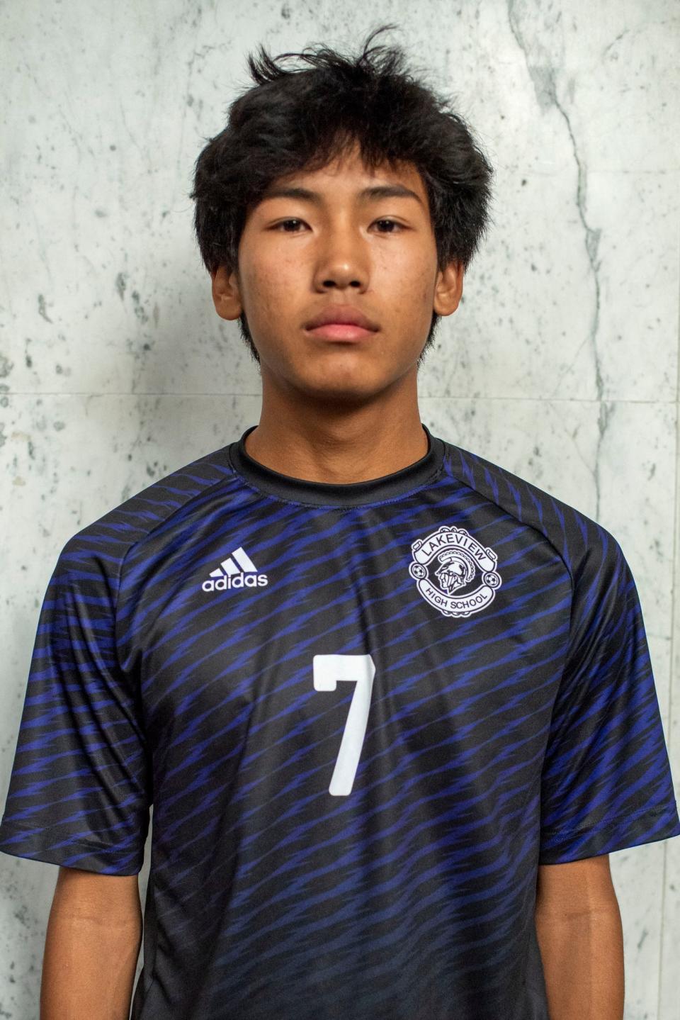 Lakeview High School's Abram Thang (7)