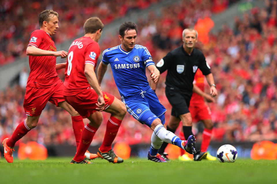 Famous five: Frank Lampard has named Steven Gerrard in his toughest midfielders list