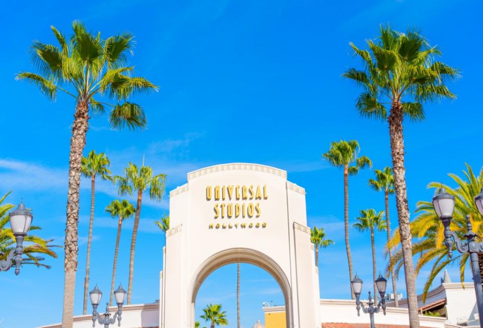 Universal Studios Hollywood Main Entrance via Getty Images