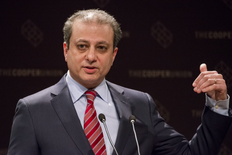 Preet Bharara claims he was sacked by Donald Trump after refusing to take his calls (Rex)