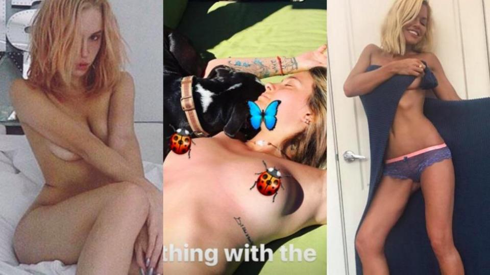 Celebrities who got naked on social media