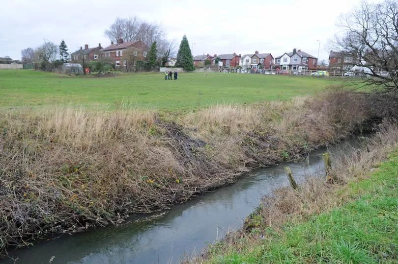 The brook along the edge of the field at Red Bank -Credit:Liverpool Echo