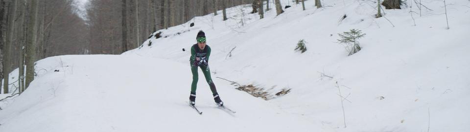 New Hampshire high school skier Sarah Rose Huckman. - Credit: Hulu