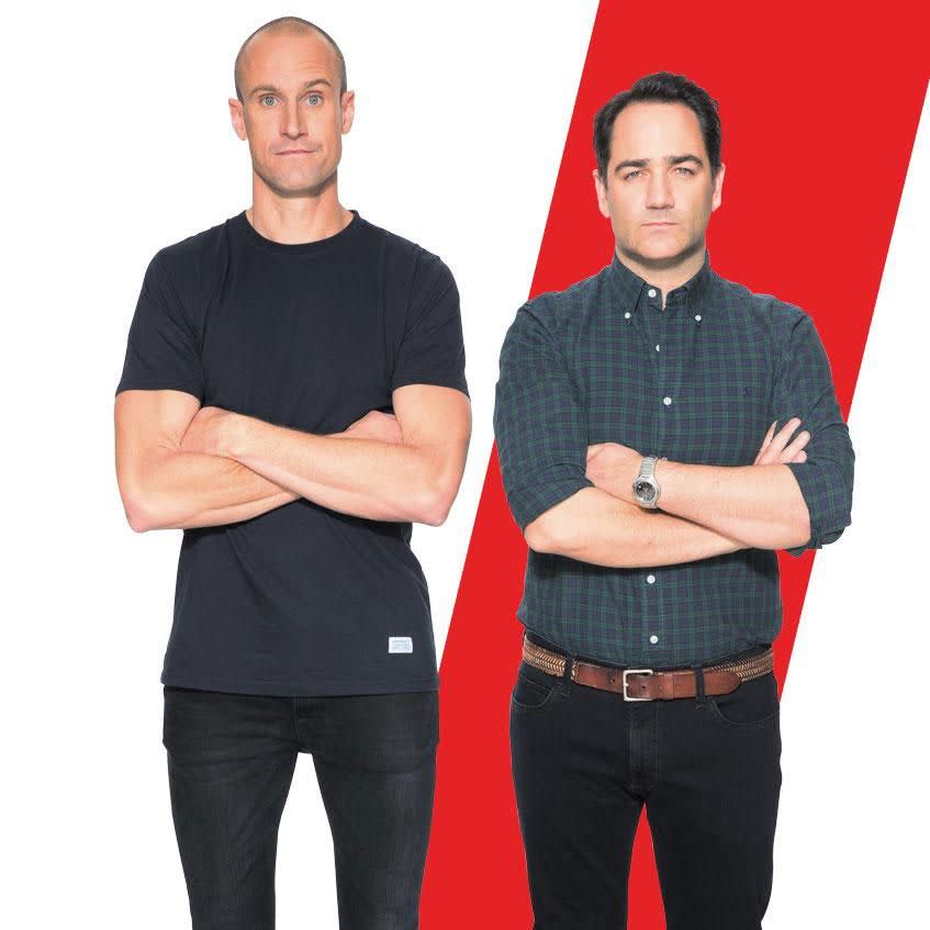 Wippa hosts Nova's FM breakfast show in Sydney with Ryan 'Fitzy' Fitzgerald. Source: Nova FM