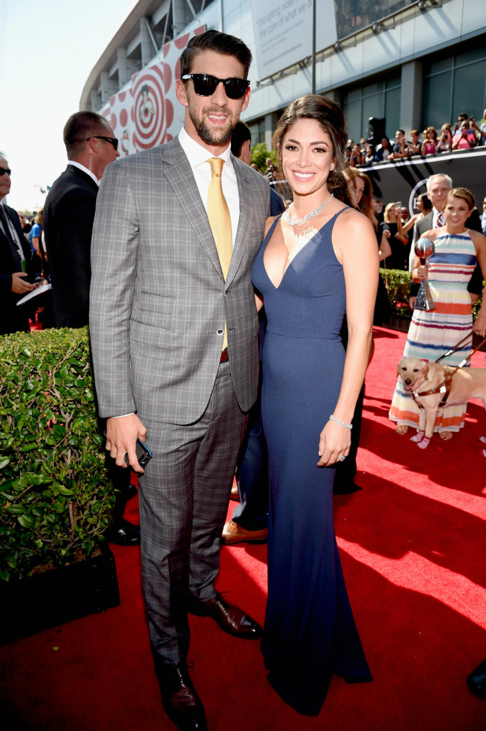 Michael Phelps and Nicole Johnson