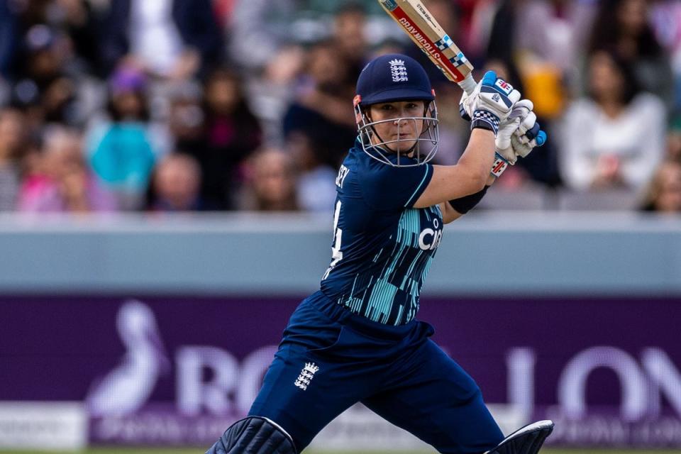 Alice Capsey is hoping to recover from injury in time to play in next month’s T20 World Cup (Steven Paston/PA) (PA Wire)