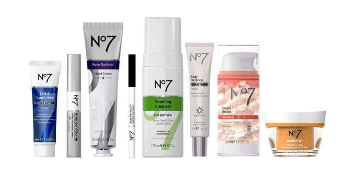 From skincare to make-up, the set has everything you need. (No7)