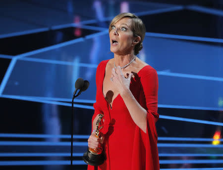 90th Academy Awards - Oscars Show - Hollywood, California, U.S., 04/03/2018 - Allison Janney wins the Best Supporting Actress Oscar. REUTERS/Lucas Jackson