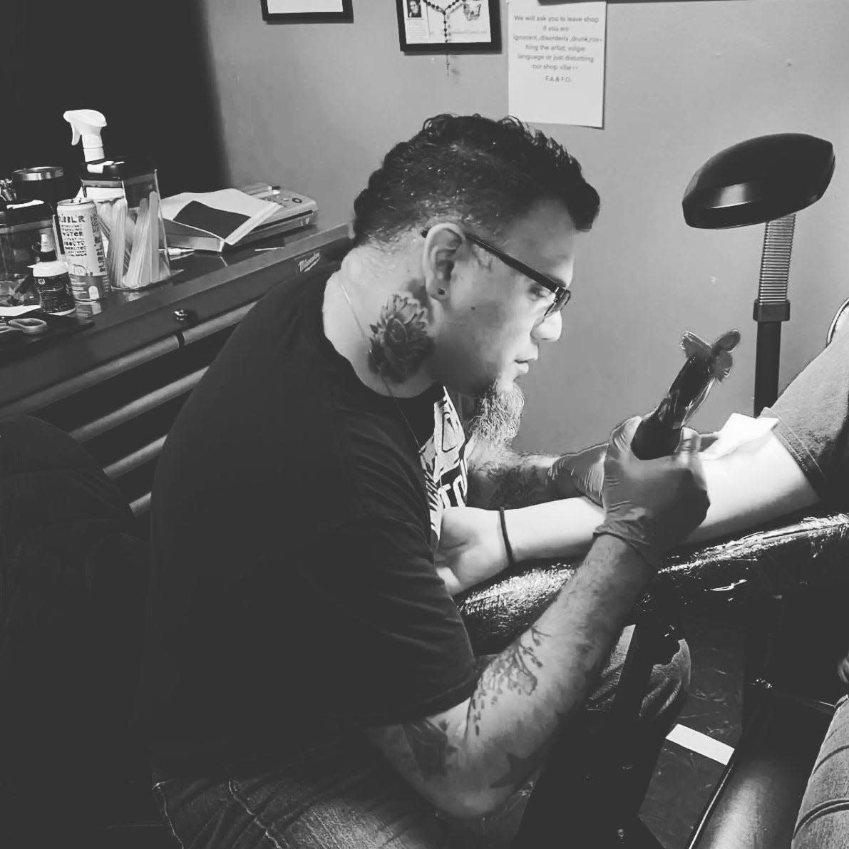 Davy Barragan will open Davys_Inks in Algoma.