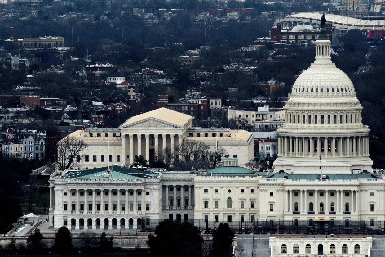 The Capitol and Supreme Court in Washington, DC.