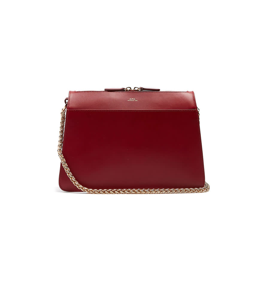 A.P.C. Ella Leather shoulder bag, $405, matchesfashion.com.