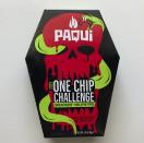 A package of Paqui OneChipChallenge spicy tortilla chips is seen on Thursday, Sept. 7, 2023, in Boston. Authorities are raising the alarm about a OneChipChallenge social media trend that encourages people to avoid seeking relief from eating and drinking for as long as possible after eating the chips, days after a Massachusetts teenager died hours after taking part in the challenge. The dare is popular on social media sites, with scores of people including children unwrapping the packaging, eating the chips and reacting to the heat. (AP Photo/Steve LeBlanc)