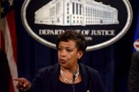 U.S. Attorney General Loretta E. Lynch announces the filing of civil forfeiture complaints seeking the forfeiture and recovery of more than $1 billion in assets associated with an international conspiracy to launder funds misappropriated from a Malaysian sovereign wealth fund 1MDB in Washington July 20, 2016. REUTERS/James Lawler Duggan