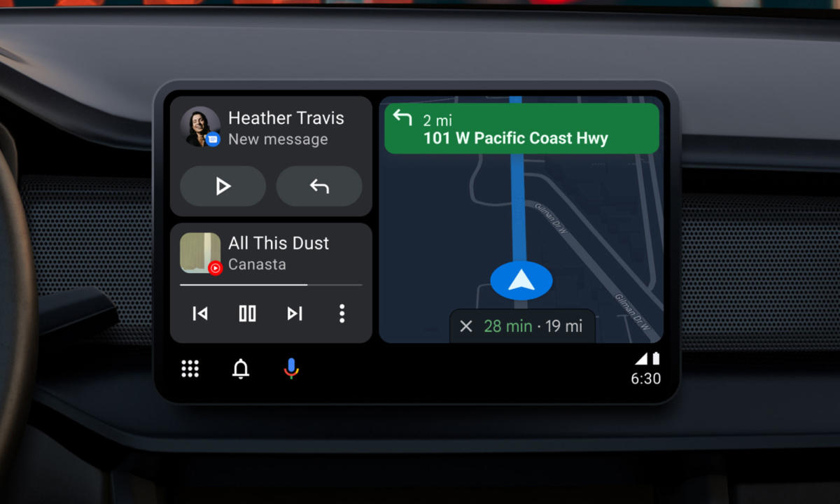 Android Auto Gets CarPlay-Like Split-Screen Home Screen Layout