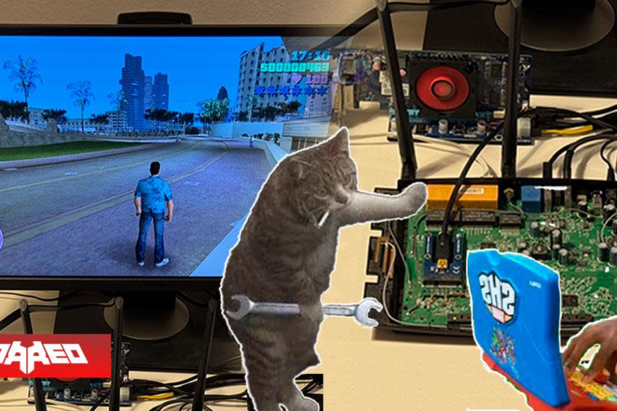 Hackers logran jugar GTA Vice City en un router conectado a una tarjeta gráfica sin necesidad de usar un PC