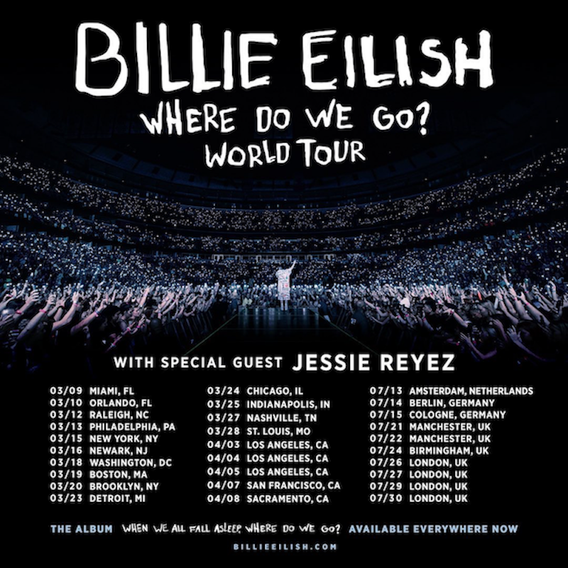 jessie reyez billie tour Jessie Reyez Set to Open Billie Eilishs Where Do We Go? World Tour