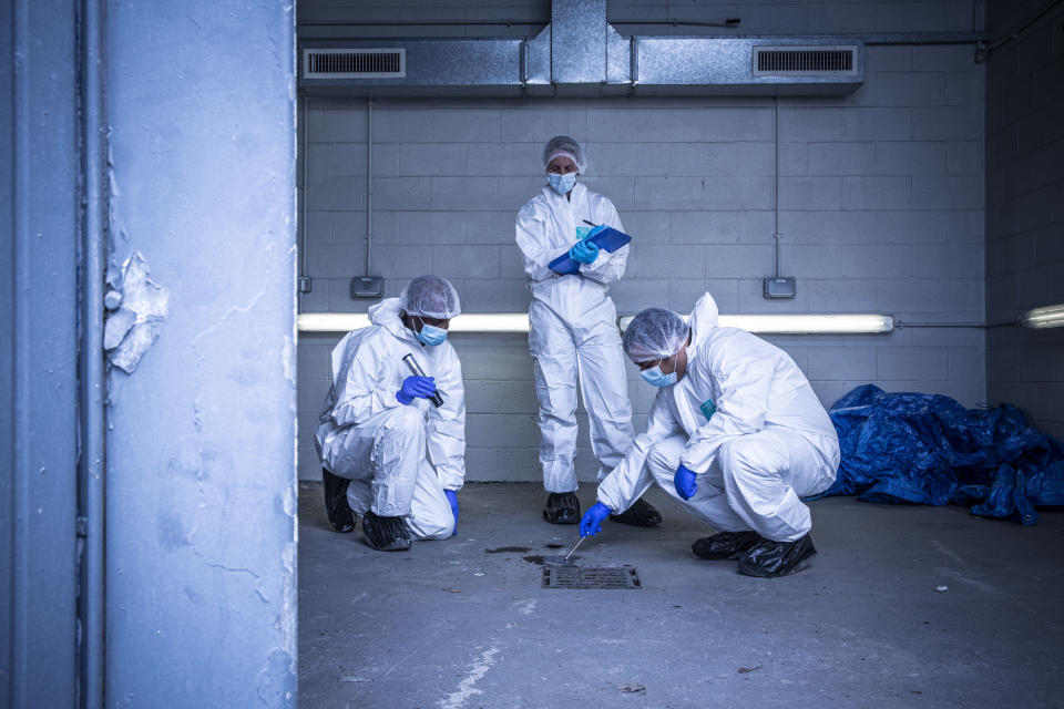 Forensics: The Real CSI S2 - Andrew Palmer, Jo Ward, Drew Birtles. (BBC/Blast! Films Ltd/Ryan McNamara)