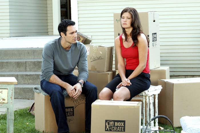 Raoul Bova and Sarah Lancaster in What About Brian