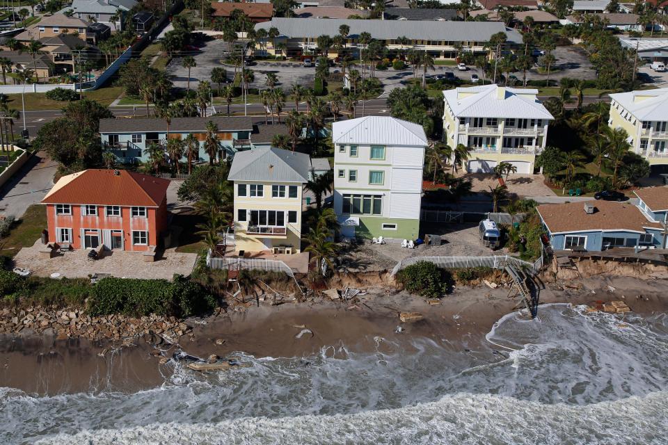 Aerial photo of homes on Shell Street in Satellite Beach on Friday, Nov. 11, 2022. 