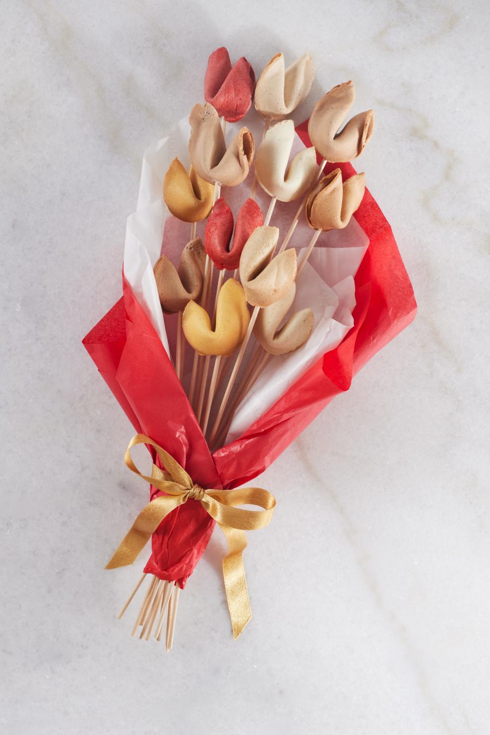 P.F. Chang's is offering a Fortune Cookie Flower Bouquet for $39.99 for a limited time to celebrate Mother's Day.