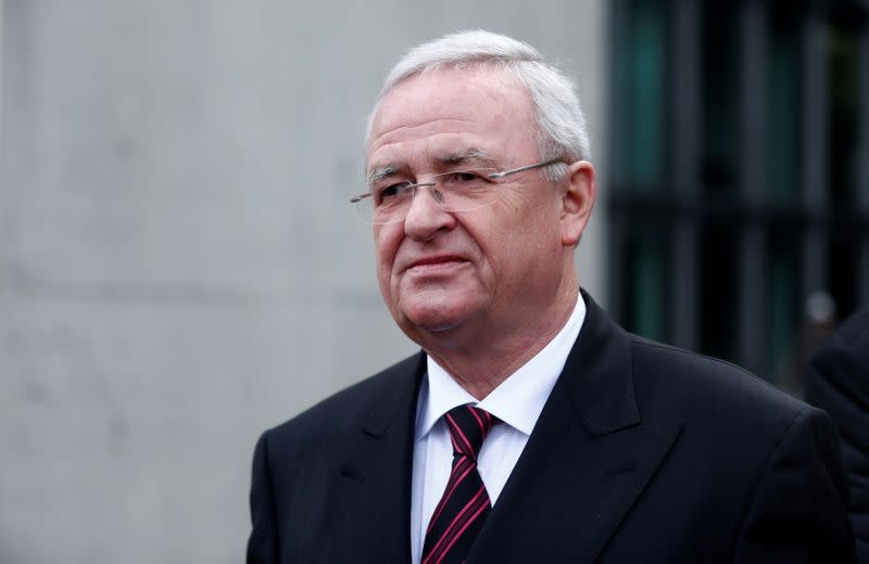 FILE PHOTO: FILE PHOTO: Former Volkswagen CEO Winterkorn leaves after testifying to a parliamentary committee on the carmaker's emissions scandal in Berlin