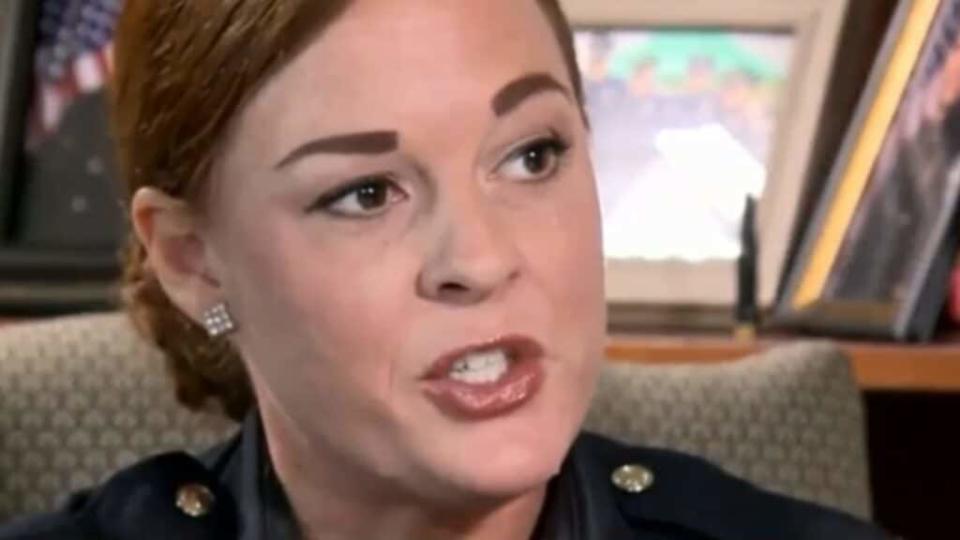 Major Kim Burbrink (above), the Louisville Metropolitan Police Department official who oversaw the unit of officers <br>that conducted the raid on Breonna Taylor’s home, has been reassigned.
