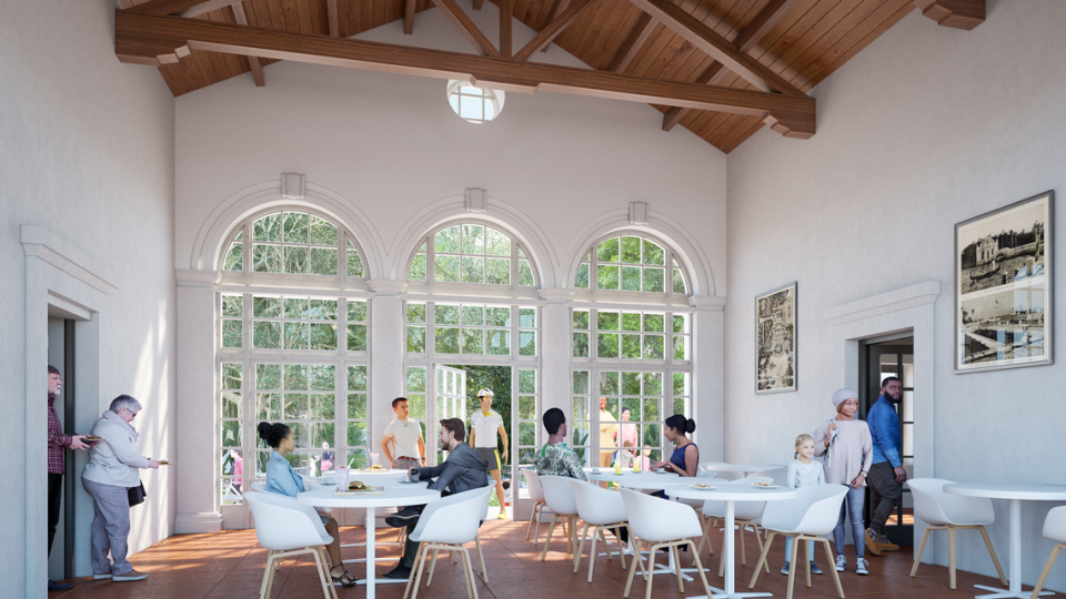 Una cafetería que servirá aperitivos saludables ocupará una sala abovedada en la antigua residencia del superintendente de Vizcaya Village, que se encuentra al otro lado de South Miami Avenue desde la parte principal del Museo de Vizcaya & Gardens. Los 10 edificios históricos de la villa serán restaurados y abiertos al público como parte de un plan multimillonario.